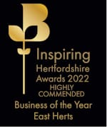 Inspiring Hertfordshire Awards 2022 Business of the Year Commended